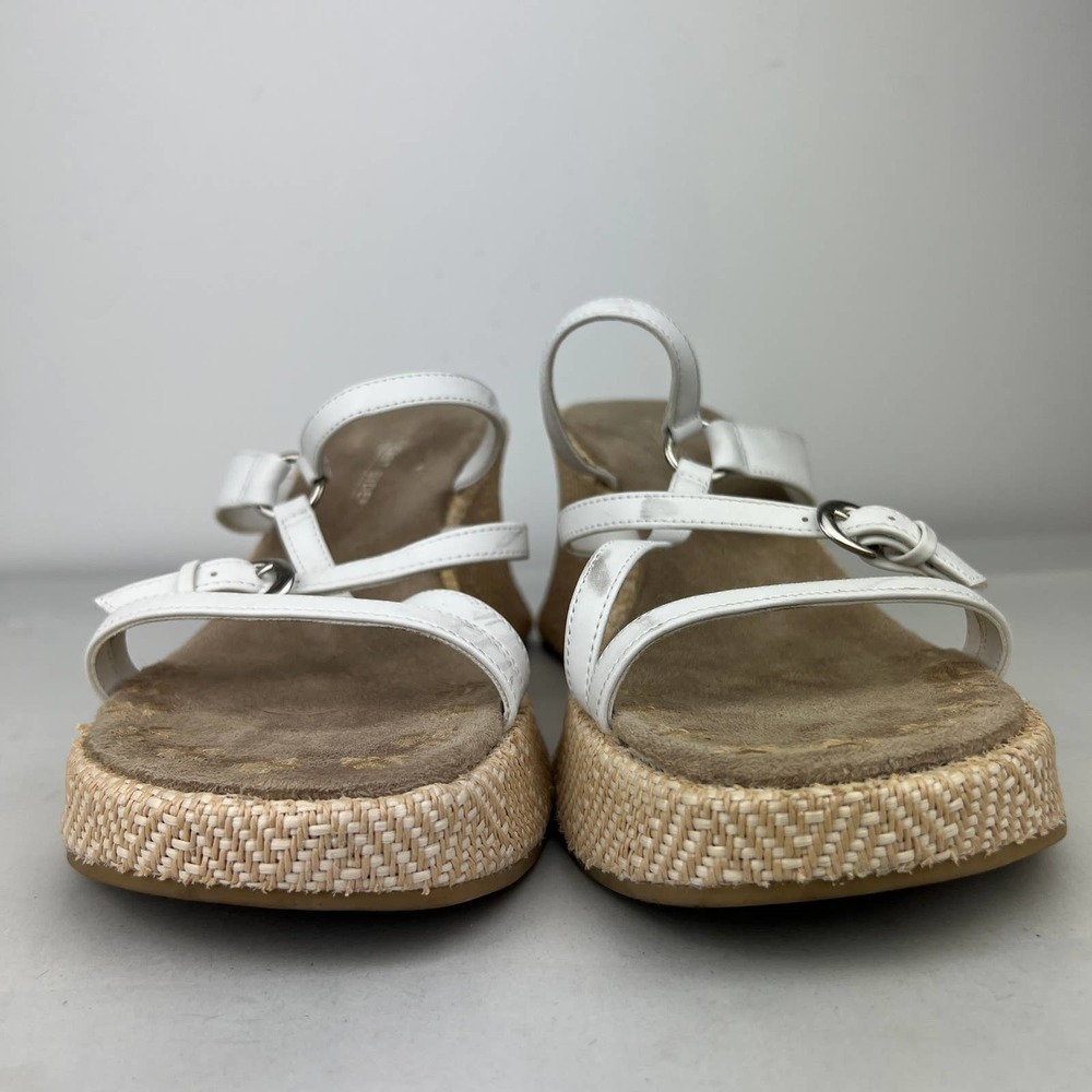 Lower East Side Vintage Espadrille White Strappy Y2K Sandals Womens Size: 10 - Picture 3 of 9